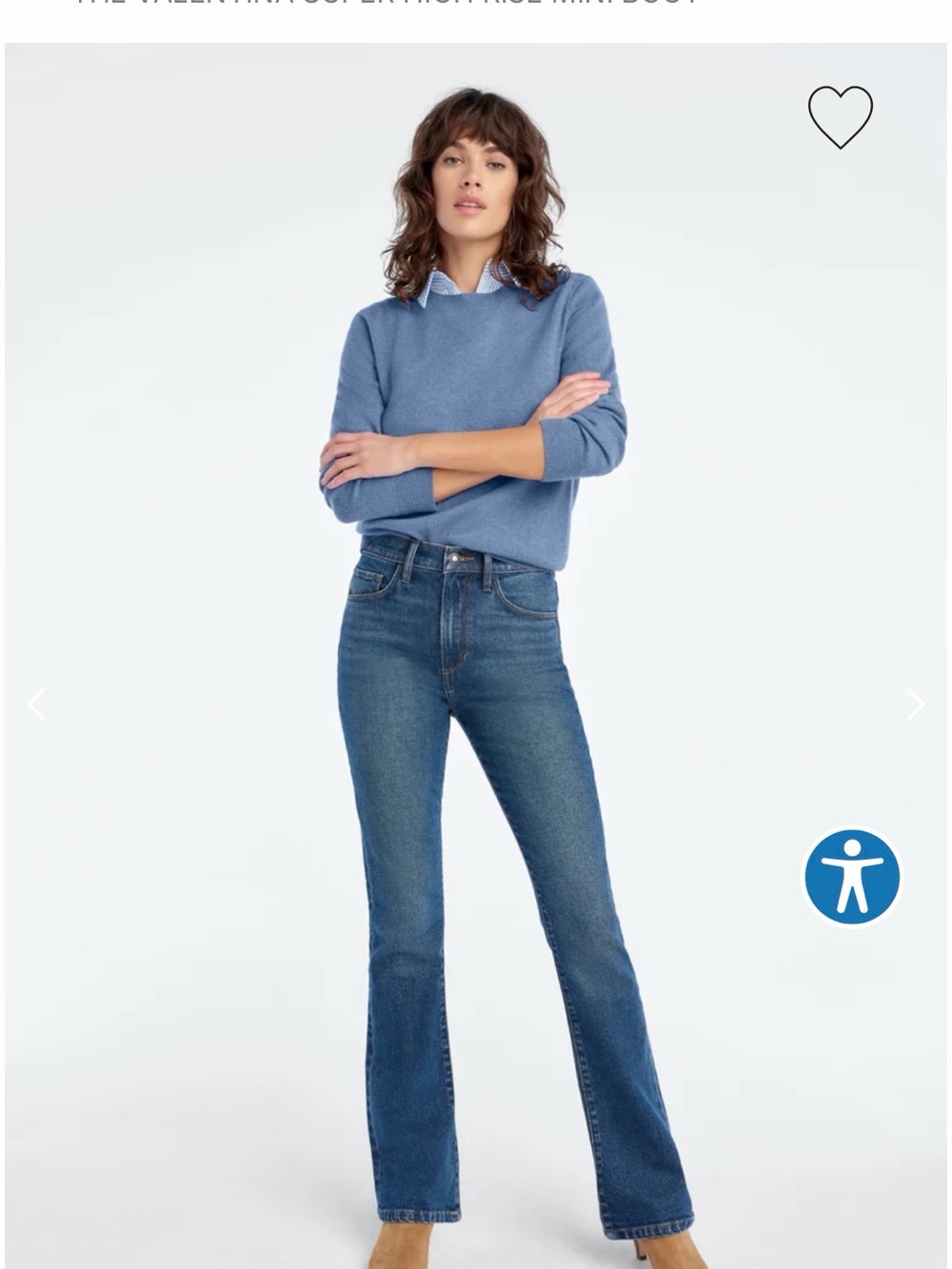 Favorite Daughter High-Rise Flare Jeans in Medium Blue